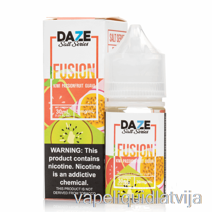 Kivi Pasifloru Gvajava - 7 Apdullināšanas Sāļi - 30 Ml 30 Mg Vape šķidruma